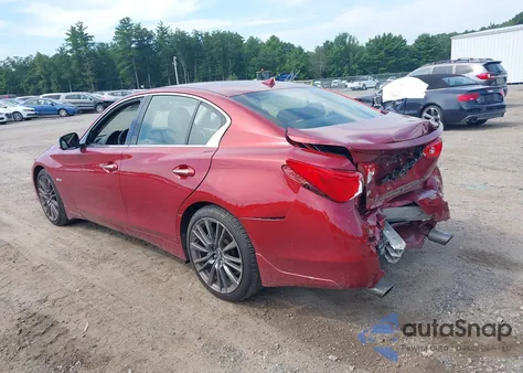 2016 Infiniti Q50 3.0T Red Sport 400 from USA, damaged, VIN JN1FV7AR0GM450657